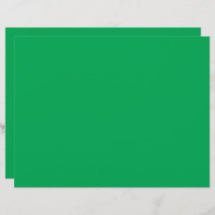 a green background with a white border custom letterhead