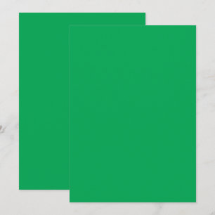 a green background with a white border thank you card