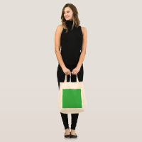 a green background with a white border