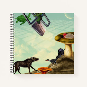A green, breathing planet notebook