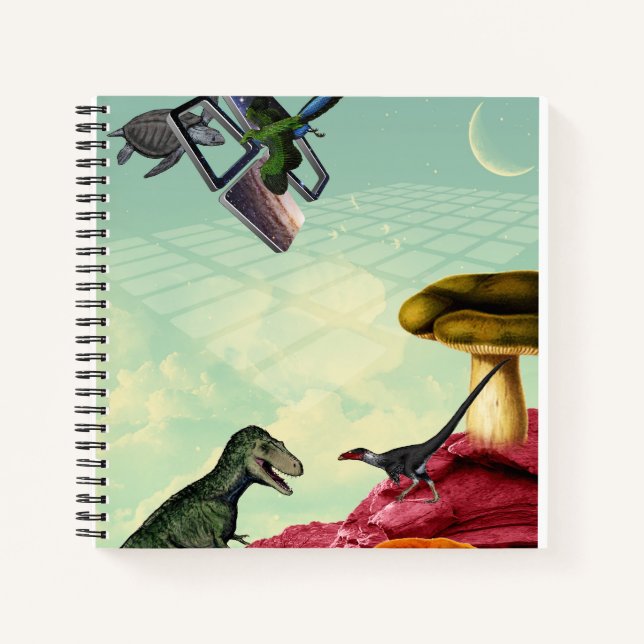 A green, breathing planet notebook (Front)