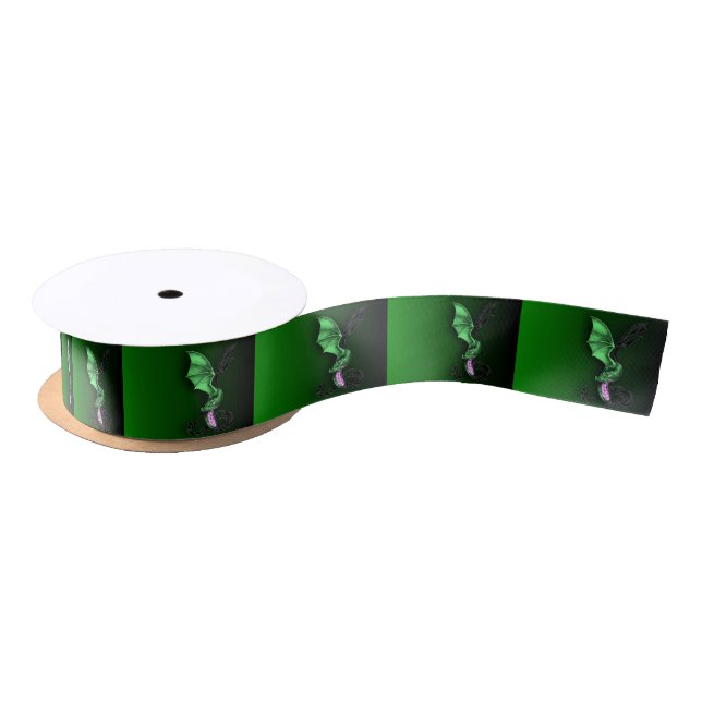 A Green Dragon Satin Ribbon (Spool)