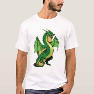 A Green dragon style design men's T-Shirt 