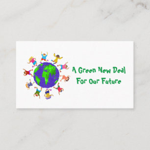 A Green New Deal For Our Future Business Card