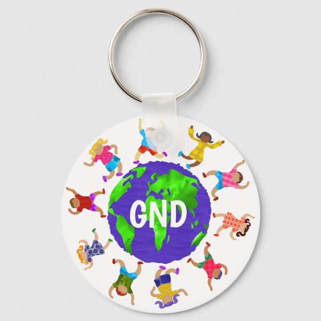 A Green New Deal For Our Future Key Ring (Front)