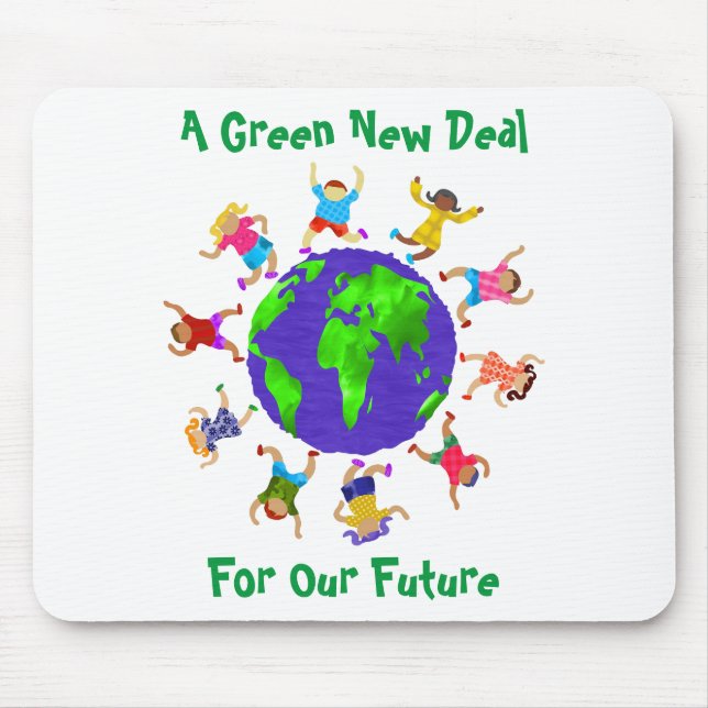 A Green New Deal For Our Future Mouse Mat (Front)