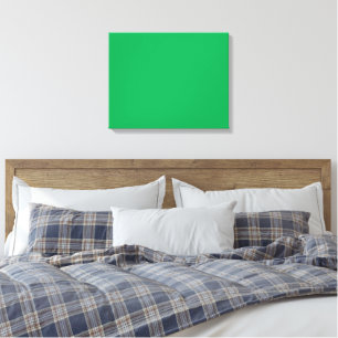A green screen positioned against a white backgrou canvas print
