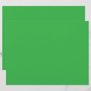 a green screen with a white background custom letterhead