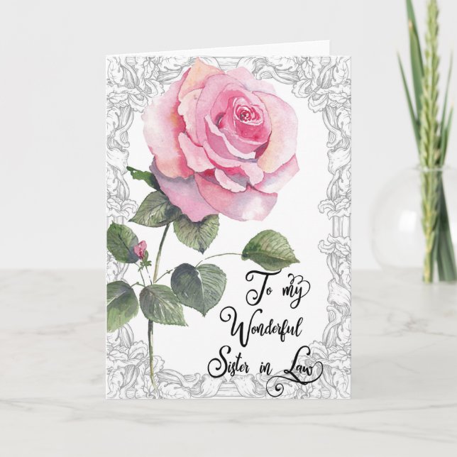 A Greeting Card for your Sister in Law (Front)