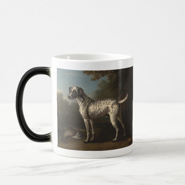A Grey Spotted Hound Magic Mug (Left)