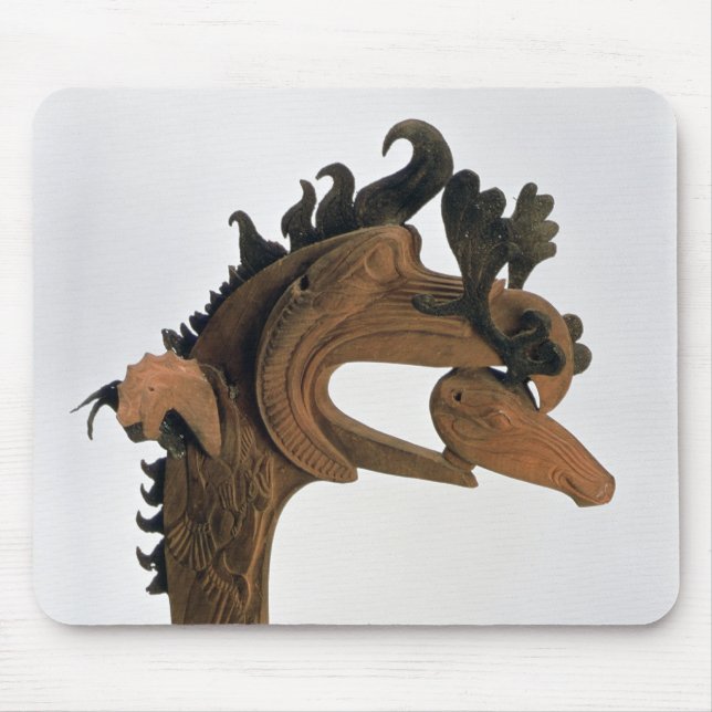 A griffin holding a deer in its beak mouse mat (Front)