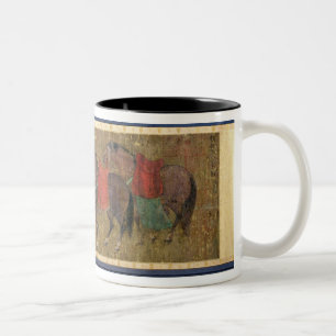 A Groom with Horses Two-Tone Coffee Mug