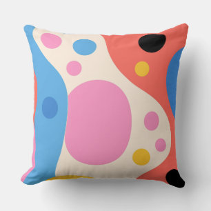 A Groovy Explosion of Colour and Shape Cushion