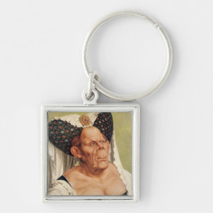 A Grotesque Old Woman, possibly Princess Margaret Key Ring