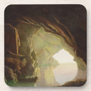 A Grotto in the Gulf of Salerno, Sunset, c.1780-1 Coaster