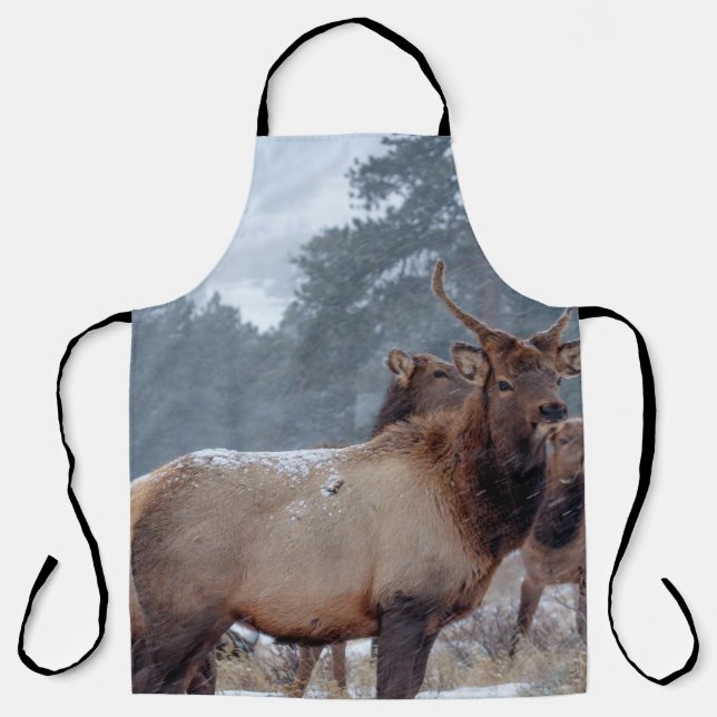 A GROUP OF DEERS APRON (Front)