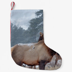 A GROUP OF DEERS SMALL CHRISTMAS STOCKING