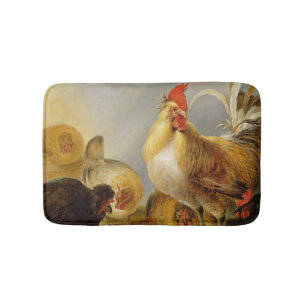 A Group of Farmyard Fowl, 1643 Bath Mat