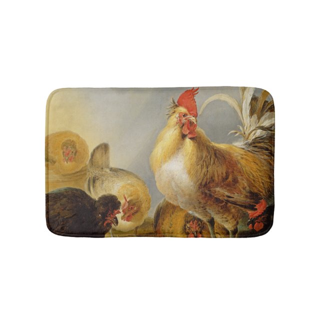 A Group of Farmyard Fowl, 1643 Bath Mat (Front)