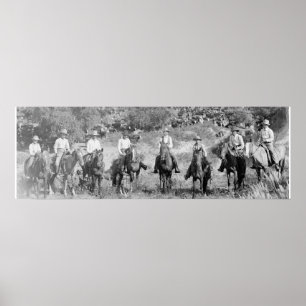 "A Group Of Texas Cowboys" Poster