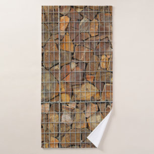 A grungy brick wall texture as backgroundabstract, bath towel
