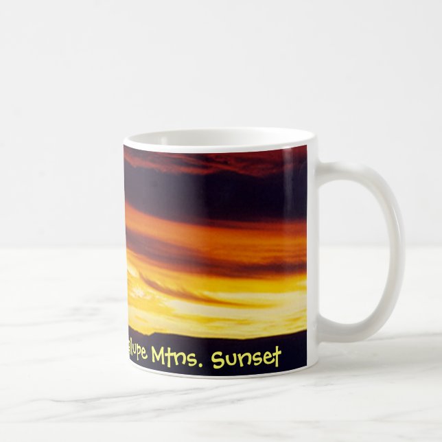 A Guadalupe Mountains Sunset Coffee Mug (Right)