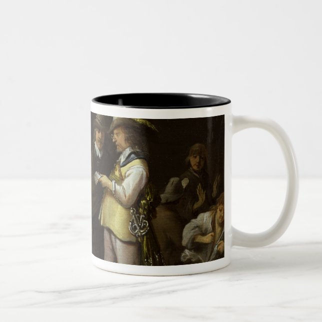 A Guardroom Interior Two-Tone Coffee Mug (Right)