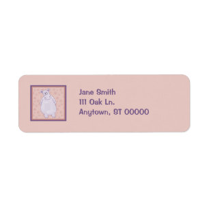 A Guilty Little Hippo Address Labels