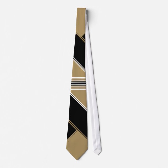 A Gulf Between Old and Gold Ribbonesque Tie (Front)