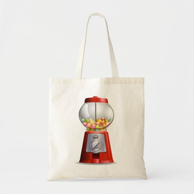 A gumball machine tote bag (Front)