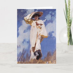 A Gust of Wind by John Singer Sargent Card
