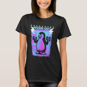 A GYM PENGUIN - WORKOUT EXERCISE FUN VIBES T-Shirt
