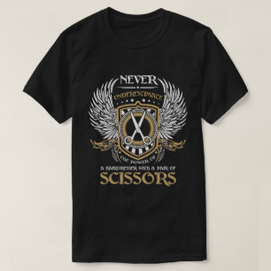 A Hairdresser With a Pair of Scissors T-Shirt