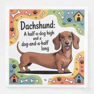 A Half-a-dog High And A Dog-and-a-half Long Napkin