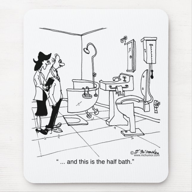 A Half Bath Mouse Mat (Front)
