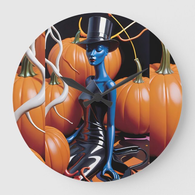 A Halloween Dream - Ken Gauge Art Large Clock (Front)