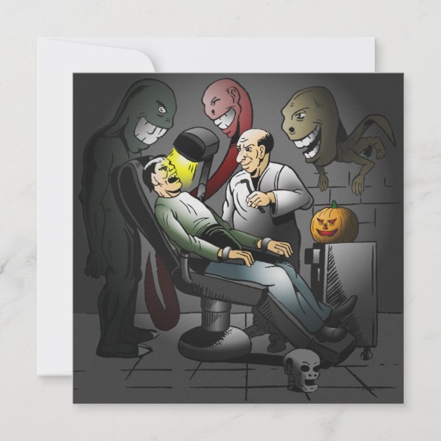 A Halloween night at the dentist Card (Front)