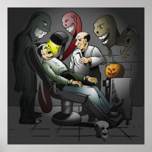 A Halloween Night at the Dentist Poster