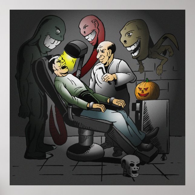 A Halloween Night at the Dentist Poster (Front)
