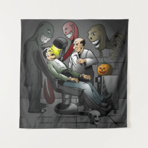 A Halloween night at the dentist Tapestry