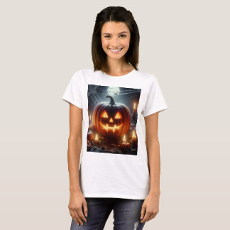 a halloween pumpkin with a spider web on the top