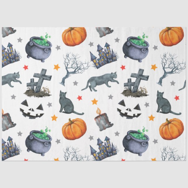 A Halloween Series Design 1 Tissue Paper (Front)