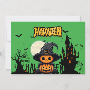 A Halloween-themed invitation