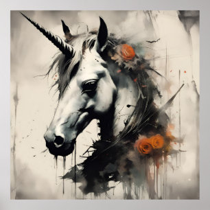 A Halloween Unicorn Poster