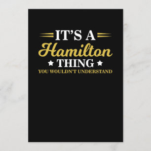 A Hamilton Thing You Wouldn't Understand Invitation