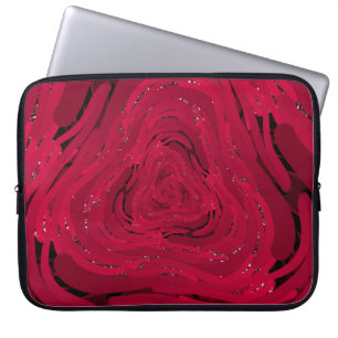 A hand drawing pattern made of red gradient with g laptop sleeve