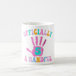 A Handful 5th Birthday Coffee Mug