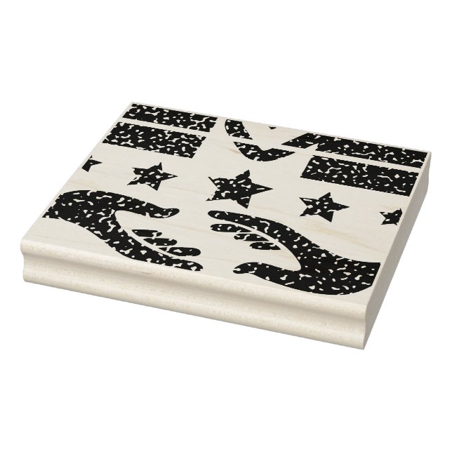 A Handshake for Change Rubber Stamp (Stamp)