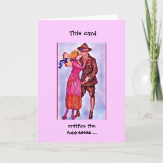 A Hanky-Panky Homecoming Card