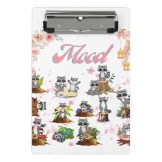 A happy and playful mood, just like the raccoons. mini clipboard